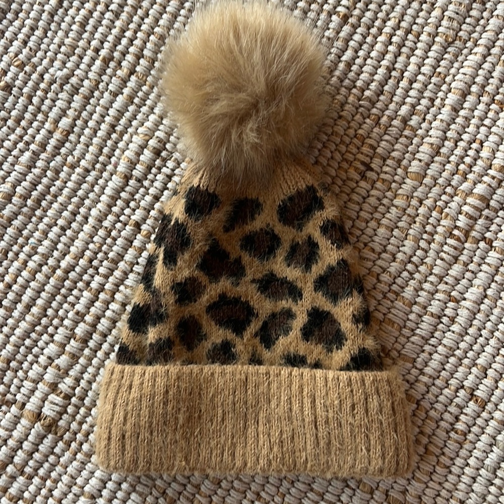 Beanie with poof